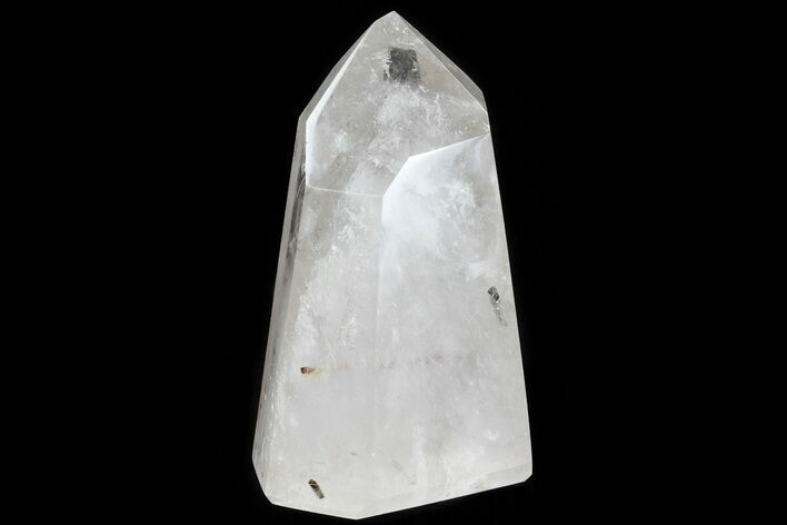 Polished, Rutilated Quartz Crystal Point - Madagascar #80770